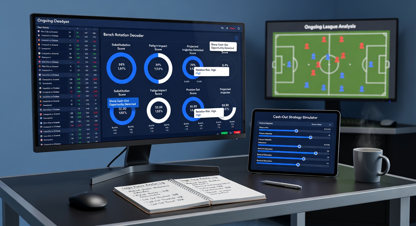 Football manager signaling a substitution from the touchline during an ongoing league match